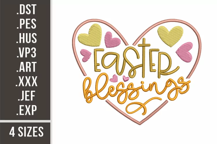 Easter Blessings | Heart Embroidery