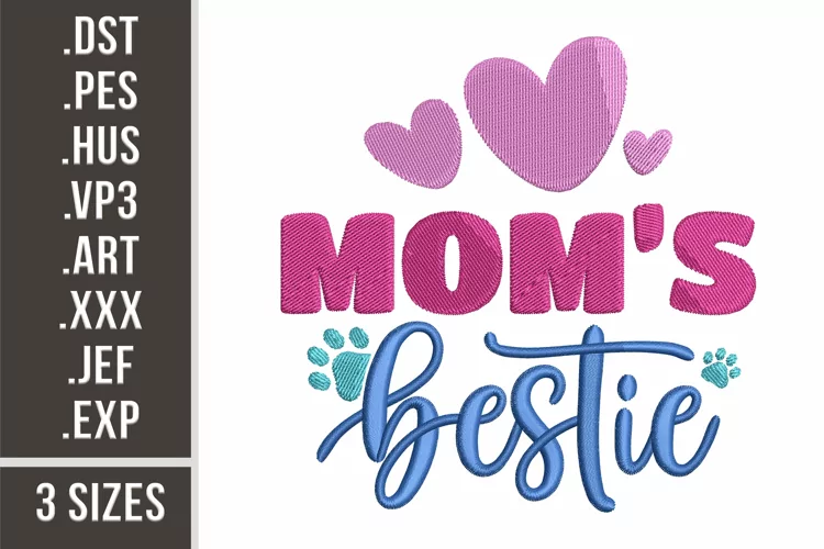 Mom's Bestie | Family Embroidery