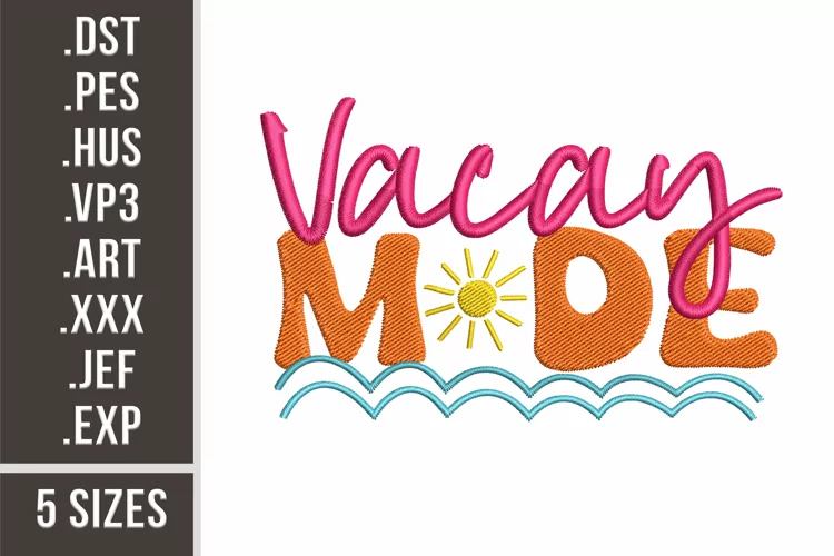 Vacay Mode | Summer Embroidery