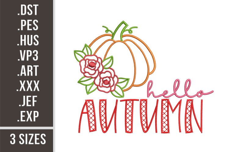 Hello Autumn | Seasons Embroidery example image 1