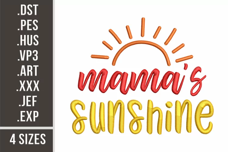 Mama's Sunshine | Baby Embroidery Design