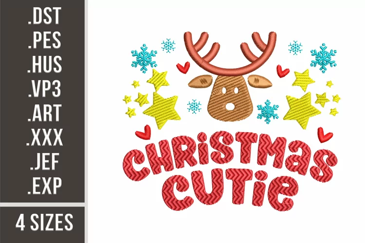 Christmas Cutie | Embroidery Design