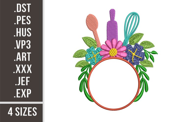 Kitchenware Monogram | Kitchen Embroidery example image 1