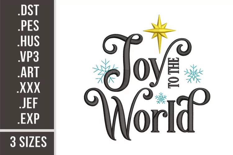 Joy To The World | Christmas Embroidery