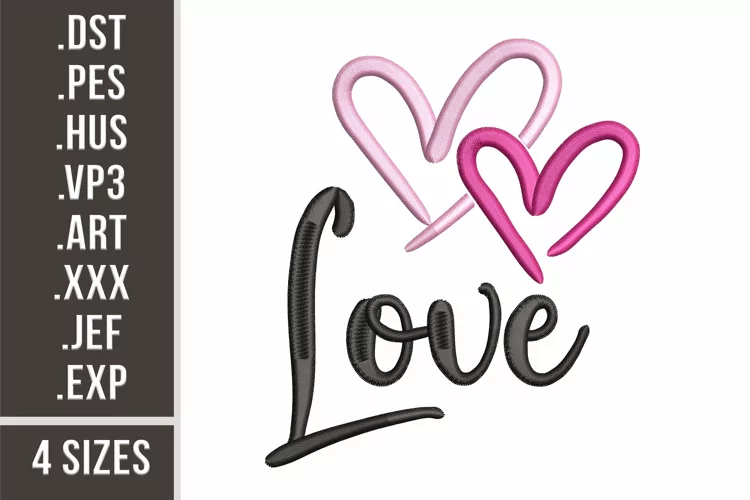 Love Hearts | St. Valentine's Day Embroidery
