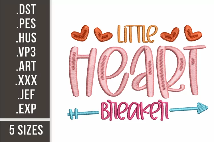 Little Heart Breaker | Embroidery Design