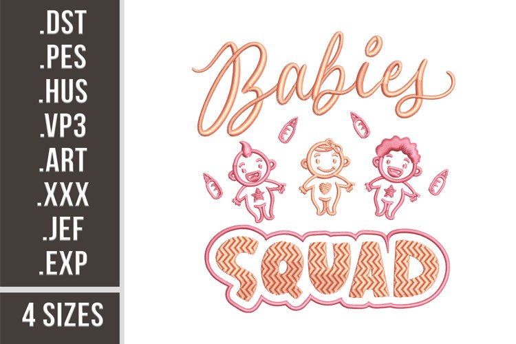 Babies Squad | Embroidery Design
