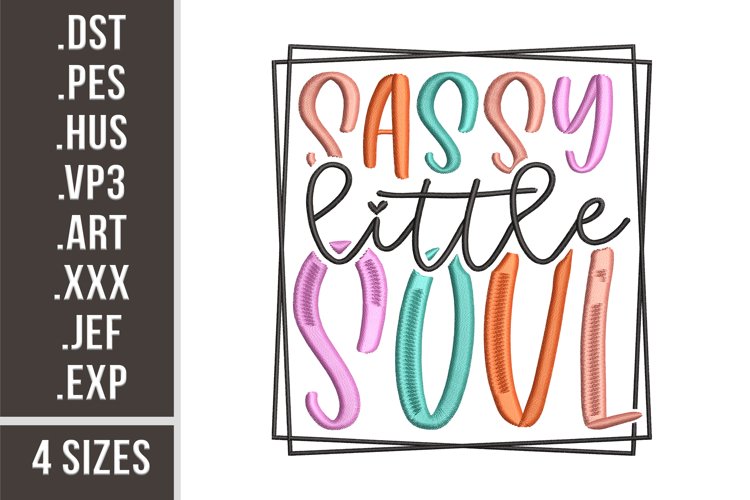 Sassy Little Soul | Baby Embroidery example image 1