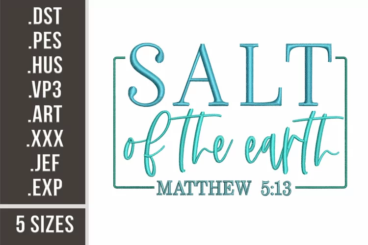 Salt Of The Earth | Religious Embroidery Design
