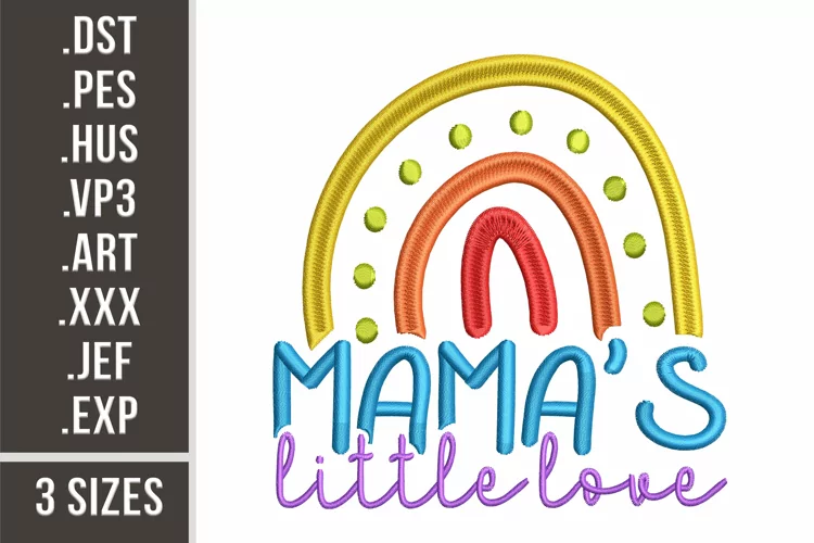 Mama's Little Love | Family Embroidery