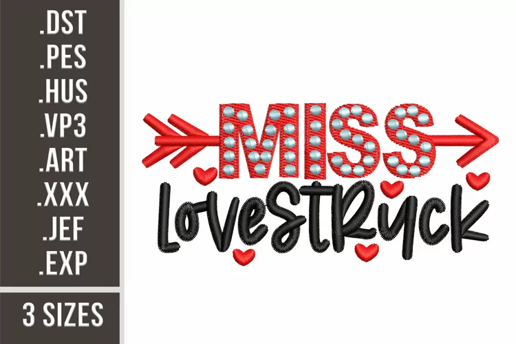 Miss Lovestruck | Embroidery Design