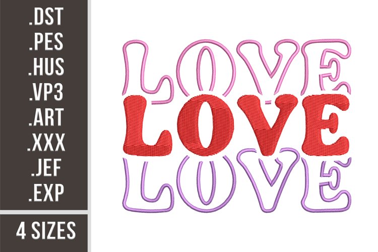 Love Stacked | St. Valentine's Day Embroidery example image 1