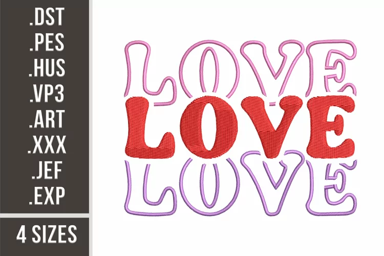 Love Stacked | St. Valentine's Day Embroidery