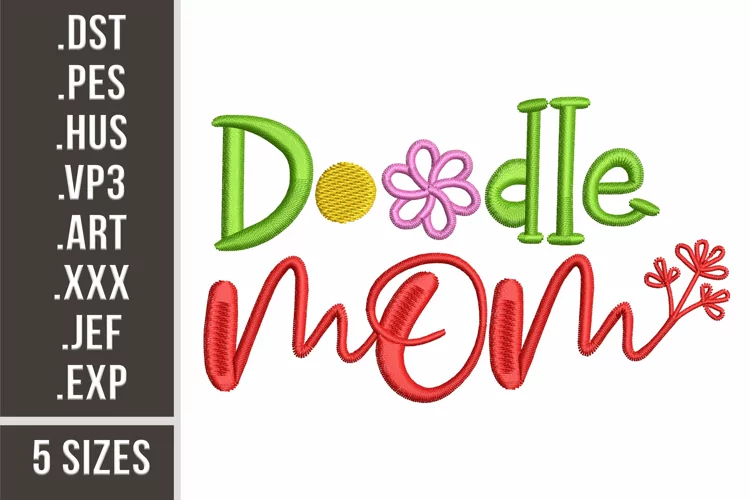 Doodle Mom | Mother's Day Embroidery