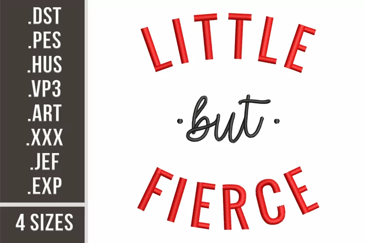 Little But Fierce | Baby Embroidery