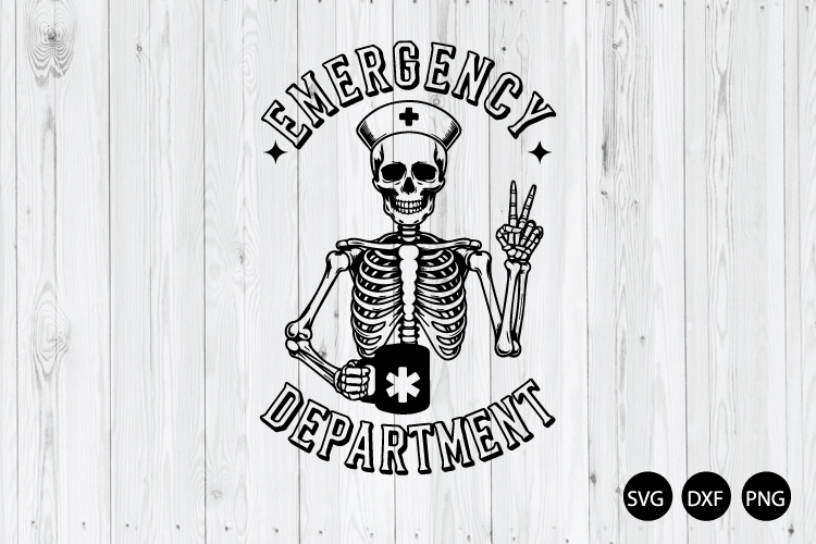 Emergency Department SVG, Skeleton SVG, Nurse SVG