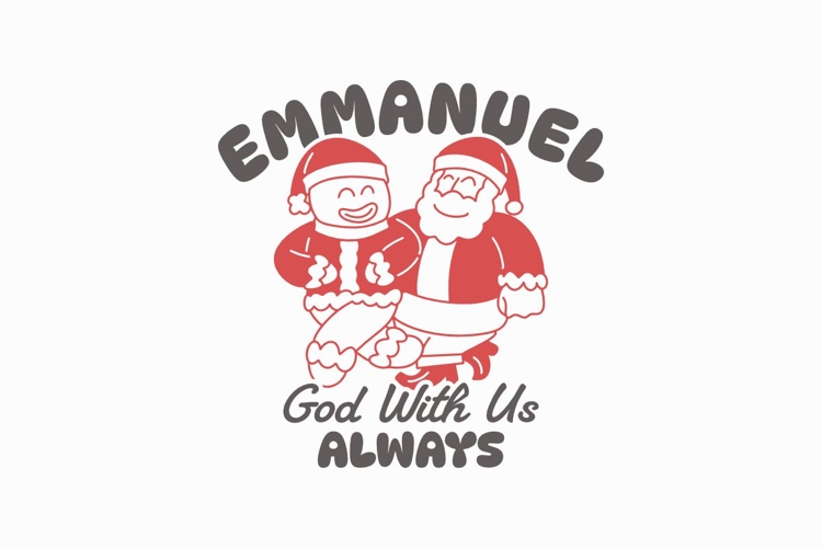 Emmanuel God With Us Always T-shirt Design