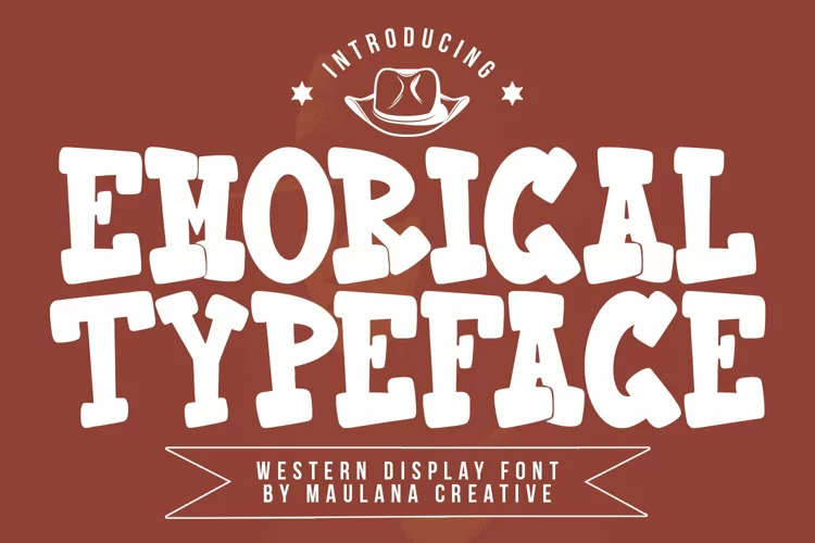 Emorical Typeface Western Display Font