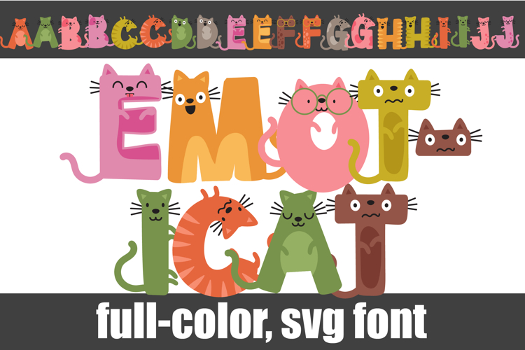 Emoticat Color Font