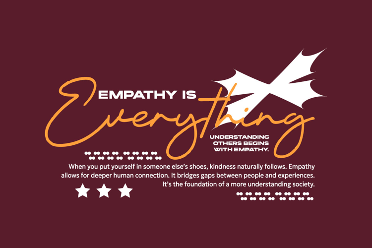 Empathy is Everything Urban Typography T-shirt Design
