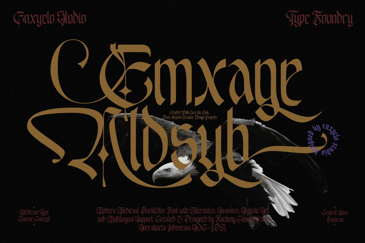 EMXAGE ALDSYB Blackletter Font