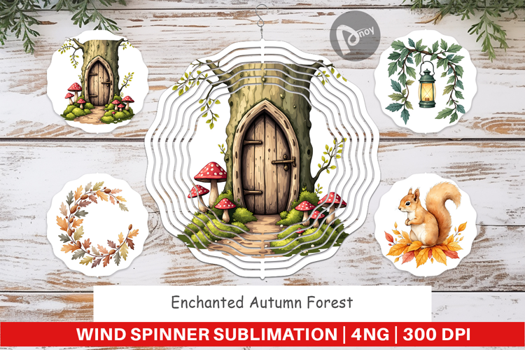 Wind Spinner Enchanted Autumn Forest