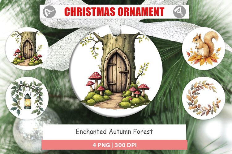 Ornament Enchanted Autumn Forest example image 1