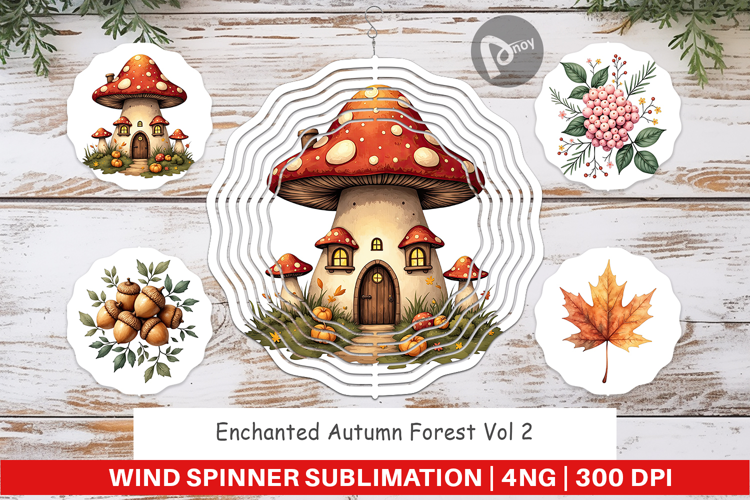 Wind Spinner Enchanted Autumn Forest