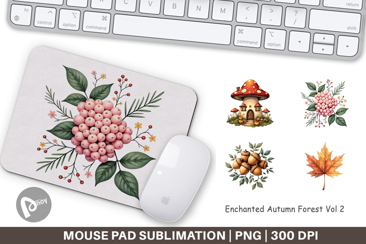 Mouse Pad Enchanted Autumn Forest