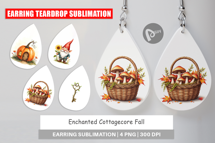 Earring Enchanted Fall Cottagecore
