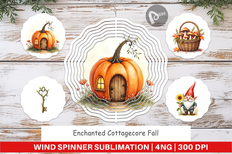 Wind Spinner Enchanted Fall Cottagecore