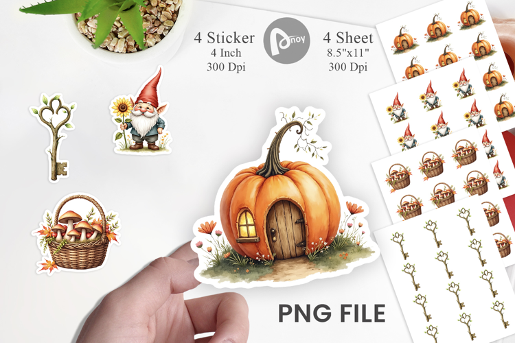 Sticker Enchanted Fall Cottagecore