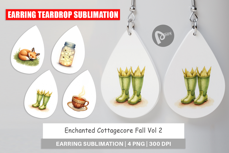 Earring Enchanted Fall Cottagecore