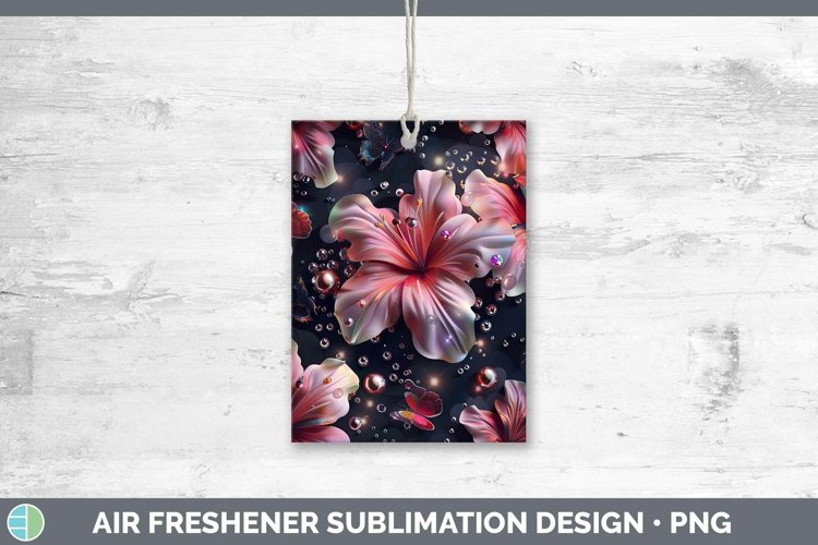 GorgeousEnchanted Flowers 3D Air Freshener design.
