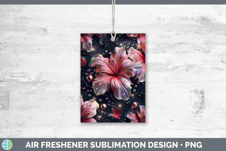 Enchanted Flowers 3D Azalea Air Freshener Sublimation Car Fr