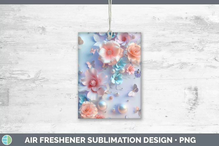 Enchanted Flowers 3D Azalea Air Freshener Sublimation Car Fr