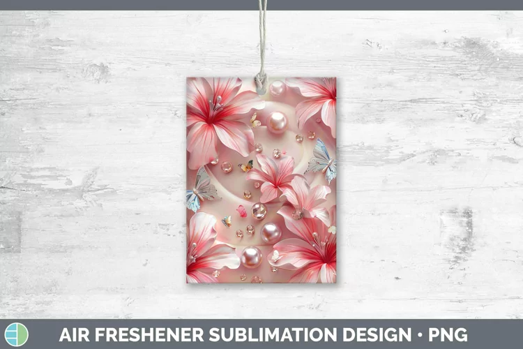 Enchanted Flowers 3D Azalea Air Freshener Sublimation Car Fr