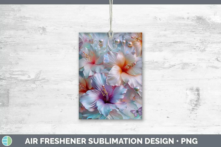 Enchanted Flowers 3D Azalea Air Freshener Sublimation Car Fr