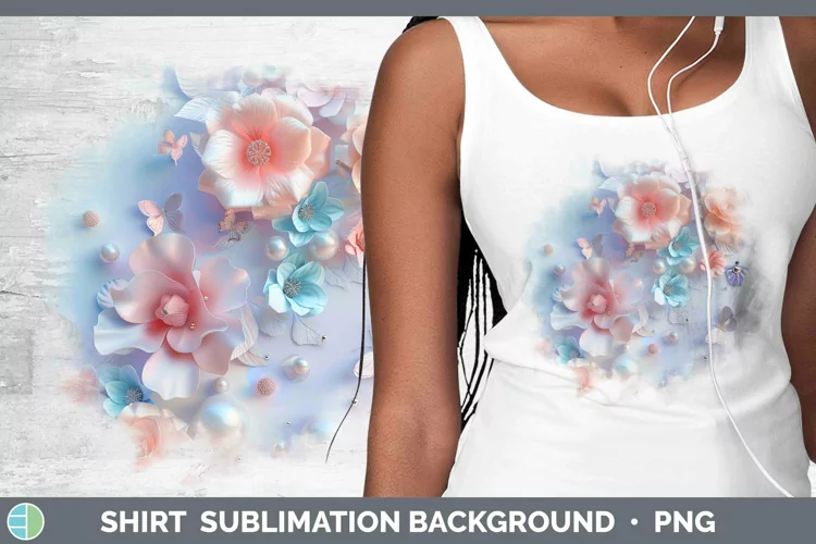 Enchanted Flowers 3D Azalea Shirt Sublimation Sublimation Ba