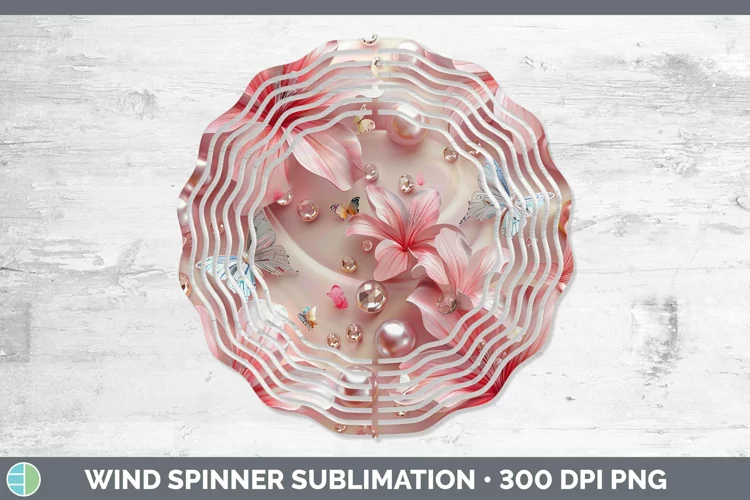 Enchanted Flowers 3D Azalea Wind Spinner Sublimation Spinner