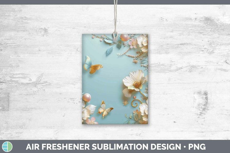 GorgeousEnchanted Flowers 3D Air Freshener design.