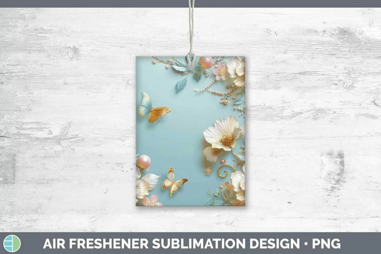 Enchanted Flowers 3D Buttercup Air Freshener Sublimation Car