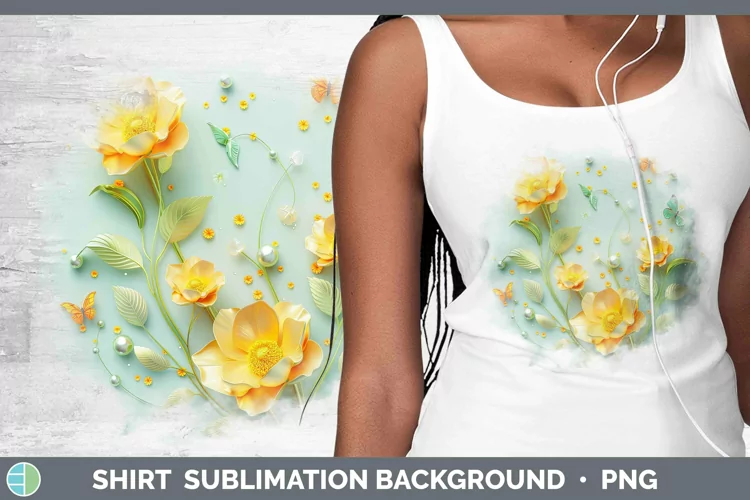 Enchanted Flowers 3D Buttercup Shirt Sublimation Sublimation