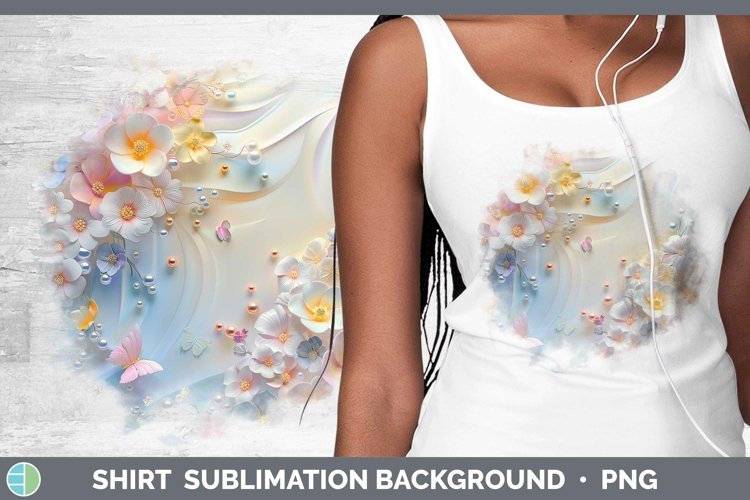 GorgeousEnchanted Flowers 3D Shirt design.