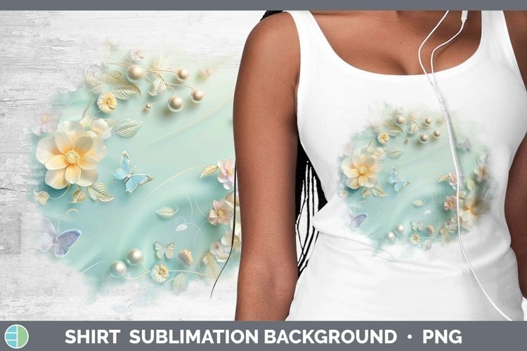 GorgeousEnchanted Flowers 3D Shirt design.