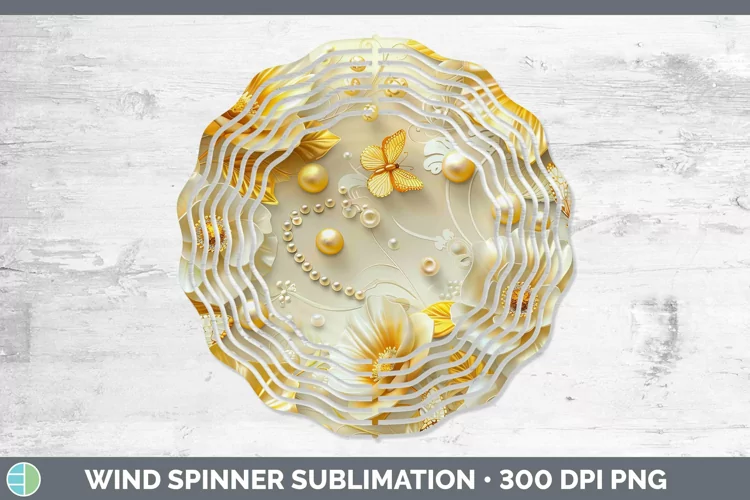 Enchanted Flowers 3D Buttercup Wind Spinner Sublimation Spin