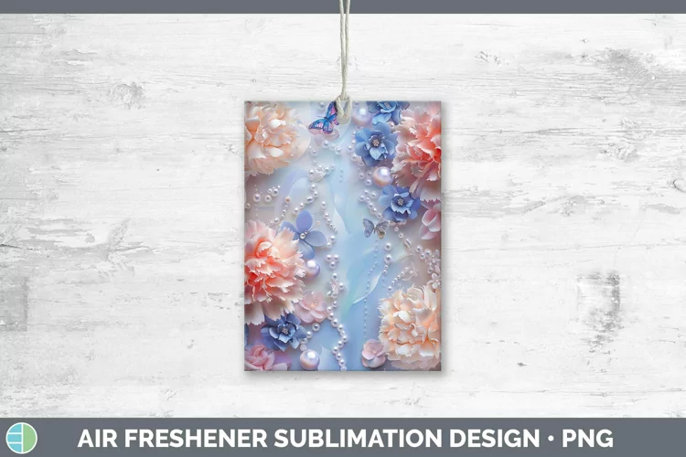 Enchanted Flowers 3D Carnation Air Freshener Sublimation Car