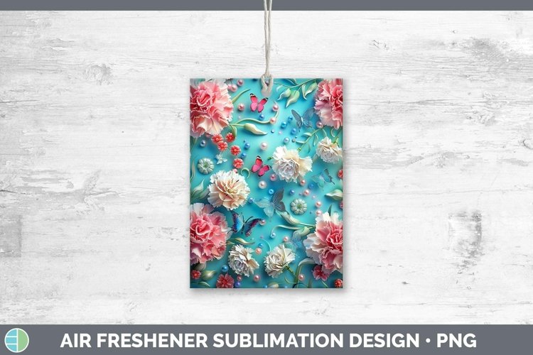 GorgeousEnchanted Flowers 3D Air Freshener design.