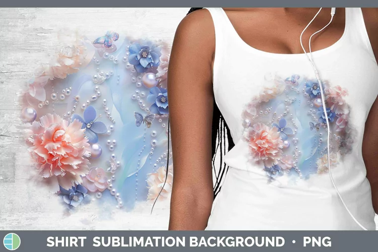 Enchanted Flowers 3D Carnation Shirt Sublimation Sublimation