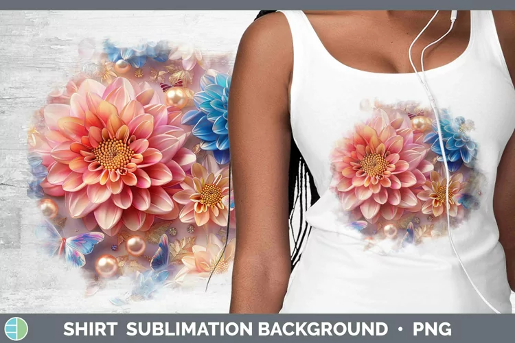 Enchanted Flowers 3D Chrysanthemum Shirt Sublimation Sublima